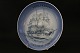 Ship plate Bing & Grøndal, No. 10, from 1986. The plate is painted with the School Ship, with ...
