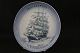 Ship plate Bing & Grøndal, No. 7, from 1982. The plate is painted with the School Ship, with the ...