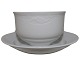Royal Copenhagen White Magnolia (with glazed flower), soup cup.Decoration number ...