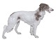 Large Bing & Grondahl dog figurine, Borzoi (Russian Hound).The factory mark tells, that this ...