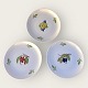 Lyngby, Danild 
50, Picnic, 
cake plate with 
various motifs, 
16.5 cm in 
diameter *Nice 
condition*