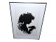 Bjorn Wiinblad silhouet print of a woman.The frame measures 70.5 by 54.5 cm.Excellent ...