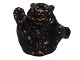 Royal Copenhagen Stoneware Figurine, brown bear cub.Designed by Jeanne Grut.Decoration ...