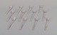 Cohr, Danish 
silversmith. A 
set of twelve 
"Old Danish" 
cake forks in 
830 silver.
Approximately 
...