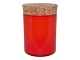 Holmegaard Palet, lidded red jar.Designed by artist Michael Bang in 1969.Height 11.6 cm. ...