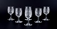 Baccarat, 
France. A set 
of six "Nancy" 
white wine 
glasses in 
clear crystal 
glass.
Approximately 
...