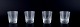 Baccarat, France. A set of four "Nancy" whiskey glasses in clear crystal glass.Approximately ...