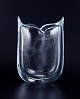 Göran Wärff (1933-2022) for Kosta Boda, Sweden.Art glass vase in clear glass. Modernist ...