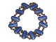 Volmer Bahner & Co sterling silver, bracelet with blue enamel.Hallmarked "VB STERLING ...