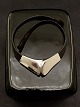 Lapponia Finland necklace sterling silver with black leather design Poul Hovgaard item no. 552069