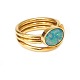 14kt gold ring with an opalMade by I. Holm, Copenhagen, 1893-1970Ringsize: 54