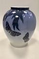 Royal 
Copenhagen Art 
Nouveau Unika 
Vase by Carl 
Mortensen with 
a butterflies 
from 1898 no 
...