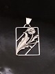 Art deco 830 silver pendant 3.3 x 4.7 cm. from silversmith Henry Roland Aarhus item no. 552625