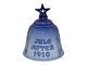Bing & 
Grondahl, small 
Christmas Bell 
with 1910 
Christmas plate 
decoration.
Decoration 
number ...