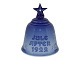 Bing & 
Grondahl, small 
Christmas Bell 
with 1922 
Christmas plate 
decoration.
Decoration 
number ...