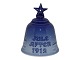 Bing & Grondahl, small Christmas Bell with 1912 Christmas plate decoration.Decoration number ...