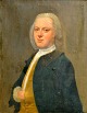 Danish artist (18th century): Male portrait. Oil on canvas/doubled. Unsigned. 76 x 61 ...