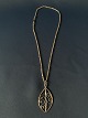 Beautiful necklace in sterling silver, with beautiful pendant with nice details. The pendant is ...
