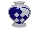 Royal Copenhagen Blue Christmas heart vase.Decoration number 1/2231.Factory first. ...