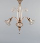 Murano, elegant 
Art Deco 
ceiling lamp in 
mouth-blown 
glass, three 
bulbs. Smoked 
...