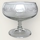 Mads Stage, Glass with vine leaf cuts, Dessert bowl, 10.5 cm high, 12 cm in diameter *Perfect ...