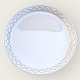 Bing & Grondahl, White Cordial, Cake plate #306, 16.5 cm in diameter, Design Jens Harald ...