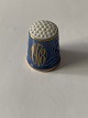 Bing & Grøndahl blue thimble from 1978.Decoration number 9578.1. sorting.Height 2.7 ...