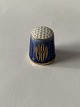 Bing & Grøndahl blue thimble from 1980.Decoration number 9580.1. sorting.Height 2.7 ...