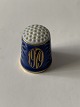 Bing & Grøndahl blue thimble from 1979.Decoration number 9579.1. sorting.Height 2.7 ...