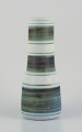 Gunnar Nylund (1904-1997) for Rörstrand, Sweden."Banderillo" vase with beautiful green-toned ...
