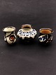 H A Kähler set of 3 vases H. 5-6 cm. all signed HAK subject no. 553551
