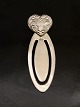 Bookmark sterling silver L. 7 cm. shaped like a heart subject no. 553552