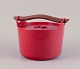 Timo Sarpaneva 
for Rosenlew, 
Finland. Cast 
iron pot in red 
enamel with a 
wooden handle.
From ...