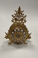 Ferdinand Barbedienne Bronze Table Clock with Enamel Measures 18,5cm / 7.28 inchHas ...