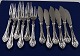 Rokoko Danish 
silver flatware 
cutlery Danish 
table 
silverware of 
three Towers 
silver and 830S 
...