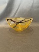 Glass bowl in 
clear glass, 
yellow and 
brown coloured 
decorations
Costa Boda, 
marked
H: 11 cm, ...