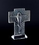 René Lalique, 
sculpture of 
Christ on the 
cross. Clear 
art glass.
Mid-20th 
century.
In perfect ...