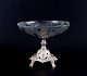 Val St. 
Lambert, 
Belgium. Large 
centerpiece in 
crystal glass 
and metal. 
Handmade. Glass 
with air ...
