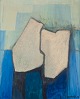 Ole Saabye, 
Danish artist. 
Oil on panel. 
Abstract 
composition.
Signed and 
dated 1990.
In ...