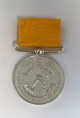 Frederick VIII. Silver merit medal 25 years. The fire brigade in Denmark