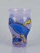 Ulrica Hydman 
Vallien for 
Kosta Boda, 
Sweden. Art 
glass vase 
hand-painted 
with fantasy 
...