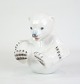 Bing & Grøndahl 
porcelain 
figure number 
2536, depicting 
a polar bear 
lying on its 
back, is a ...