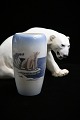 Royal Copenhagen porcelain vase with polar bear motif.
RC# 4352...