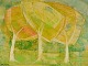 Sture Wickström 
(1921-1993) , 
Swedish artist. 
Oil on canvas. 
Modernist 
landscape.
Title: ...