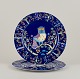 Iittala, 
Finland. Two 
large dinner 
plates/serving 
plates in 
porcelain with 
a motif of an 
owl on ...