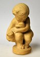 Herman A. Kähler figure, Denmark. Motif: Kai Nielsen "little Leda and the Swan", H .: 13 cm. ...