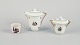 French dolls 
dinnerware/childrens 
tea set in 
porcelain. 
Coffee pot and 
sugar bowl 
along with one 
...