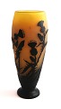 Emile Gallé. Art Nouveau vase. Højde 25,5 cm