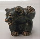 Royal 
Copenhagen 
Stoneware.RC 
21433 Brown 
bear cub paw up 
8 cm (1 049 
233) Knud Kyhn 
(0233) In ...