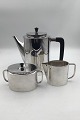 Hans Hansen 
Sterling Silver 
Coffee Set 
Consists of 
coffee pot, 
creamer and 
sugar bowl No 
458 by ...
